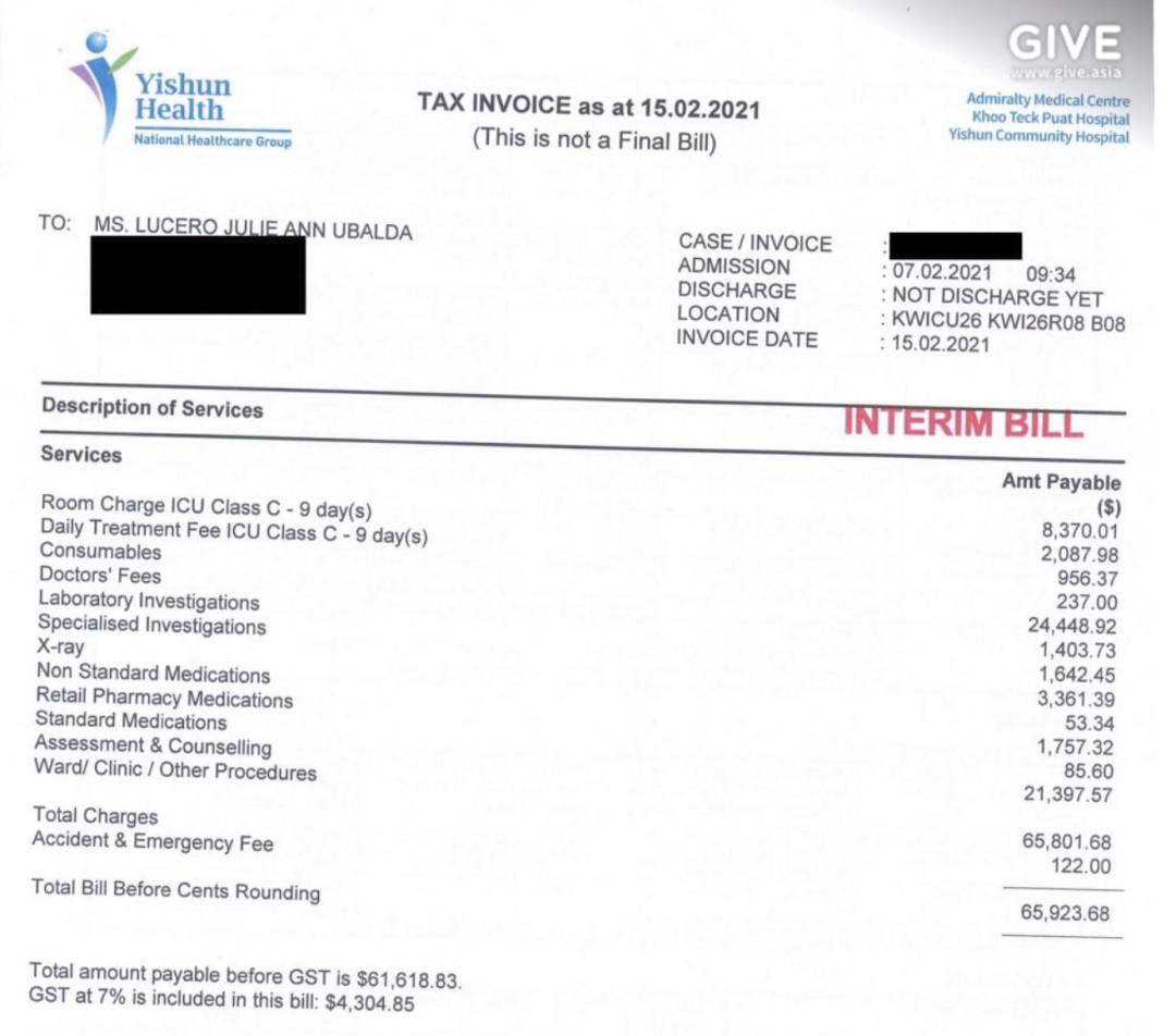 雇傭31年,女傭突然中風,每月住院賬單高達30000新幣