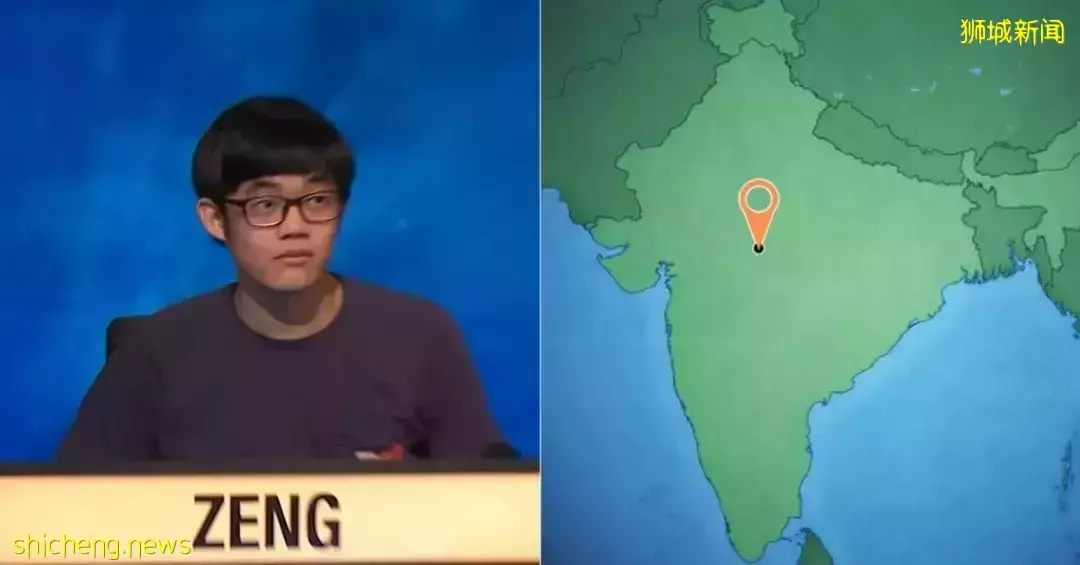 印度空地图皆答中城市 新国大学生技惊智力赛