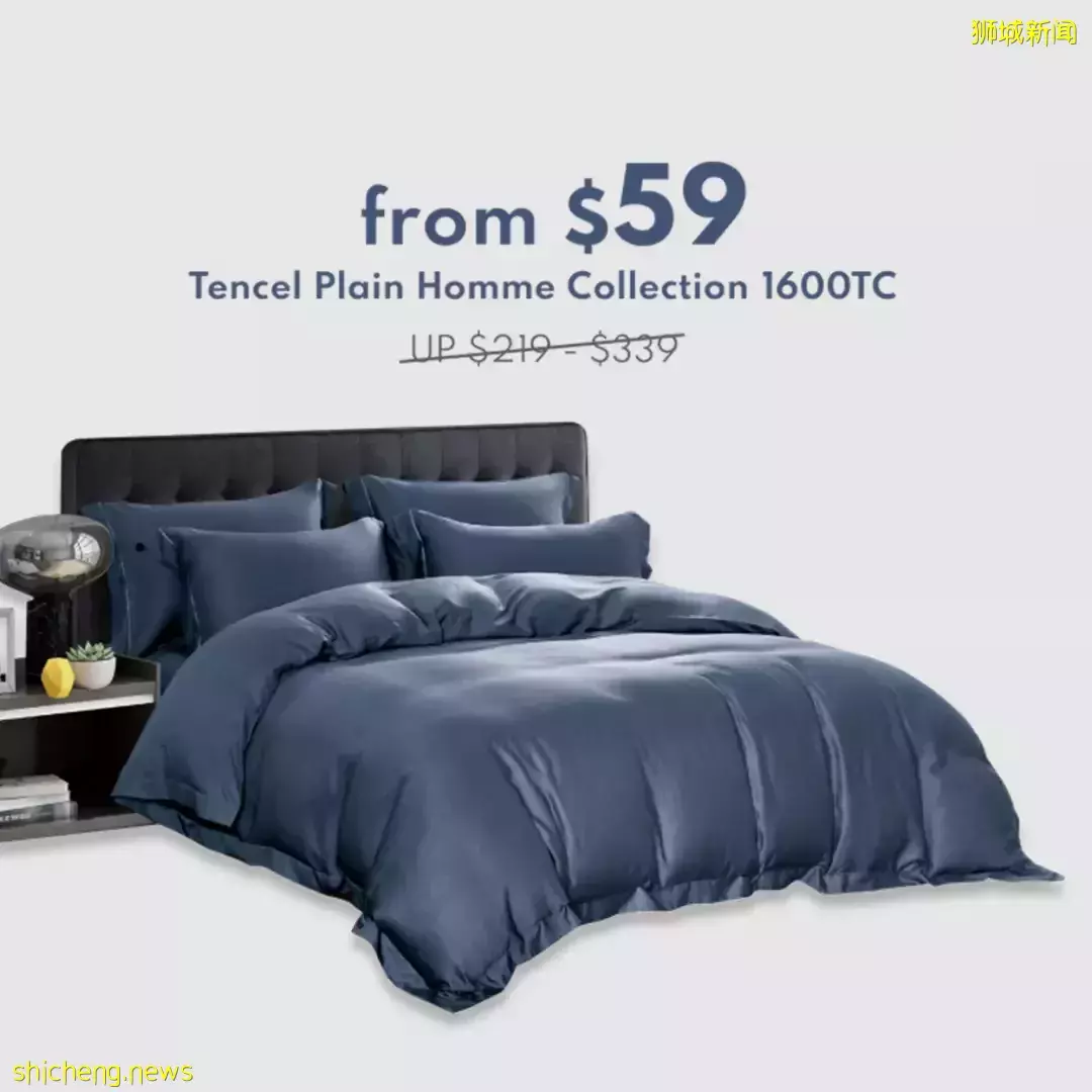 最愛床品大促！$449四件套免費送！低至25折！滿$100送$100