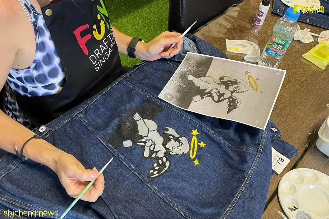 酷！新加坡也能DIY手繪牛仔親子裝啦！4歲以上小朋友就能上手