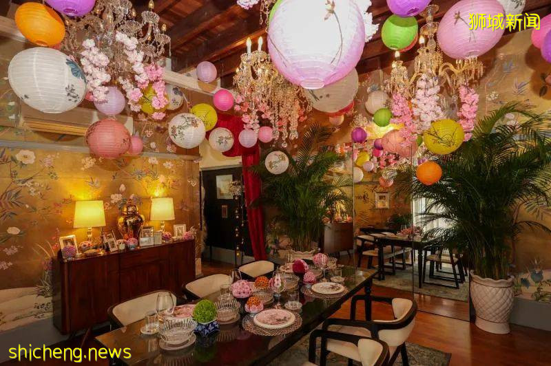 娘惹味中国风外加法国巴洛克,新加坡私房菜馆瞬间让你穿越回20年代老英国和老上海