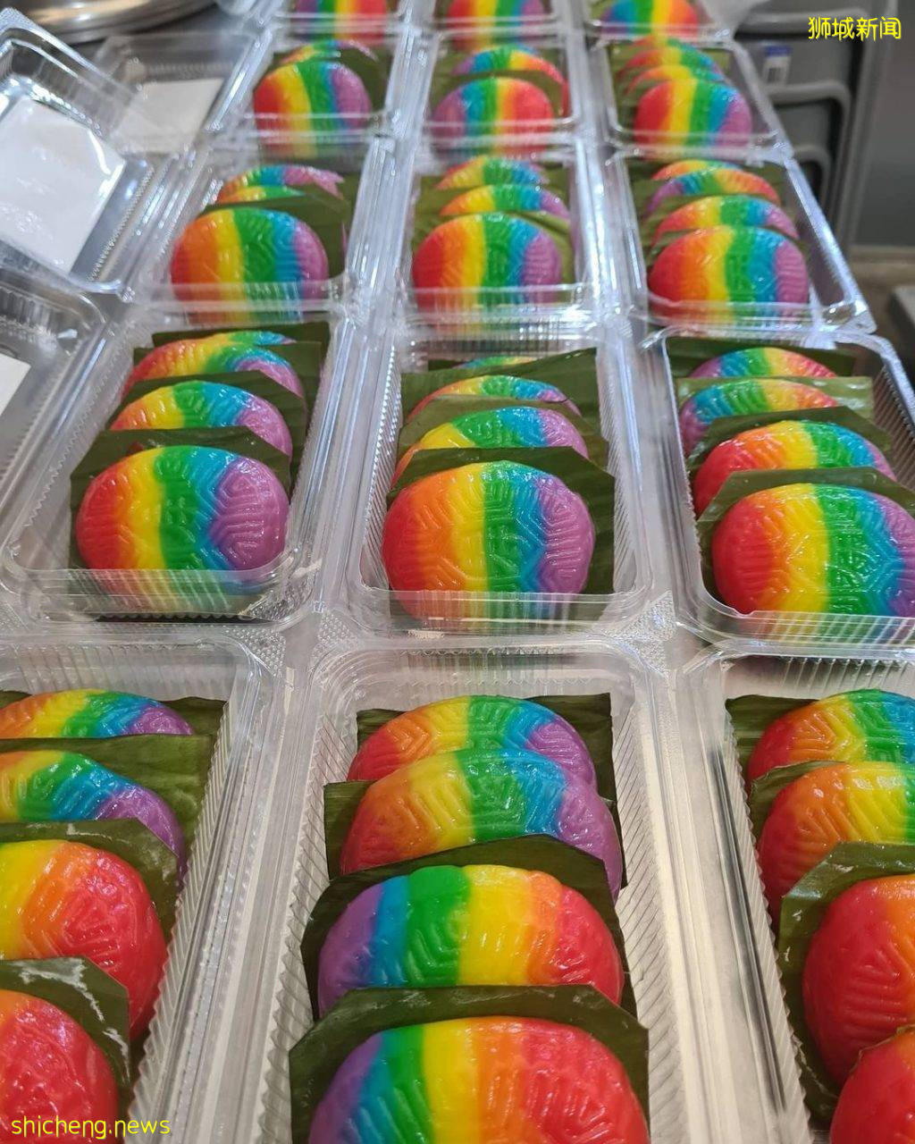 “吉祥紅龜糕”五彩缤紛的彩虹Ang Ku Kueh🌈絢麗色彩+細膩內餡、外送到你家🏠