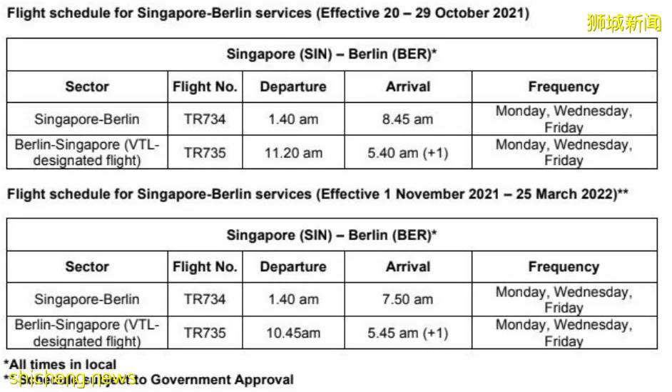 酷航推出VTL特价航班，新加坡直飞德国含税价最低只要200新