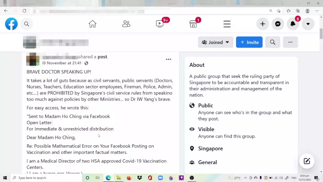 新加坡某醫生稱青少年接種疫苗後死亡,衛生部澄清