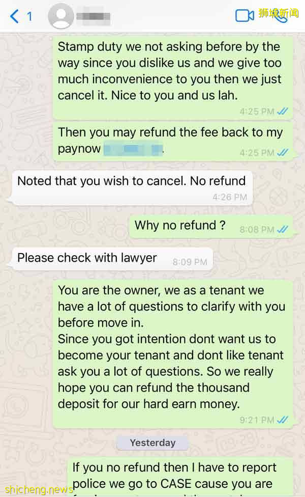 大馬租戶付千元預訂費 不料屋子租不成 錢也追不回