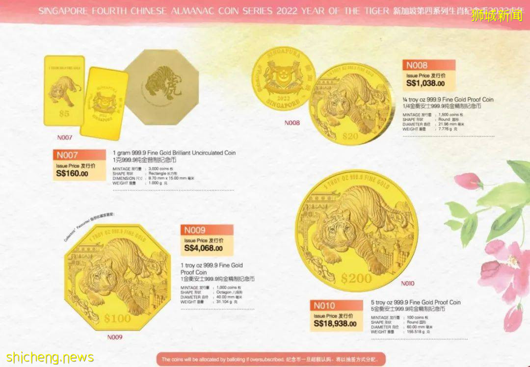 迎接農曆虎年，新加坡金融管理局推出虎年紀念幣！采用虎豹別墅爲背景別具新意