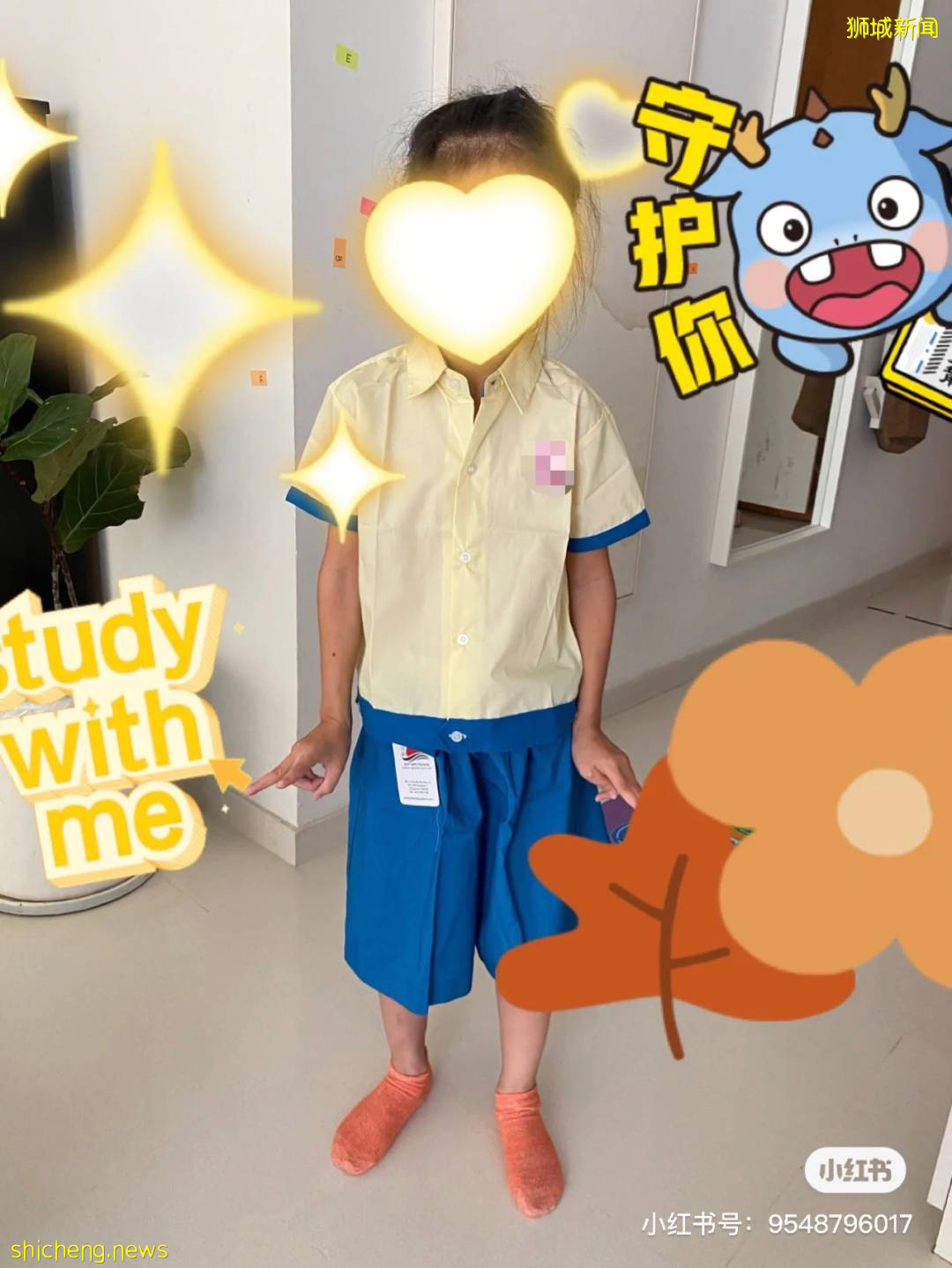 “我的孩子今年9岁，智力却只有6岁，她在新加坡特殊学校读小三，她很快乐”