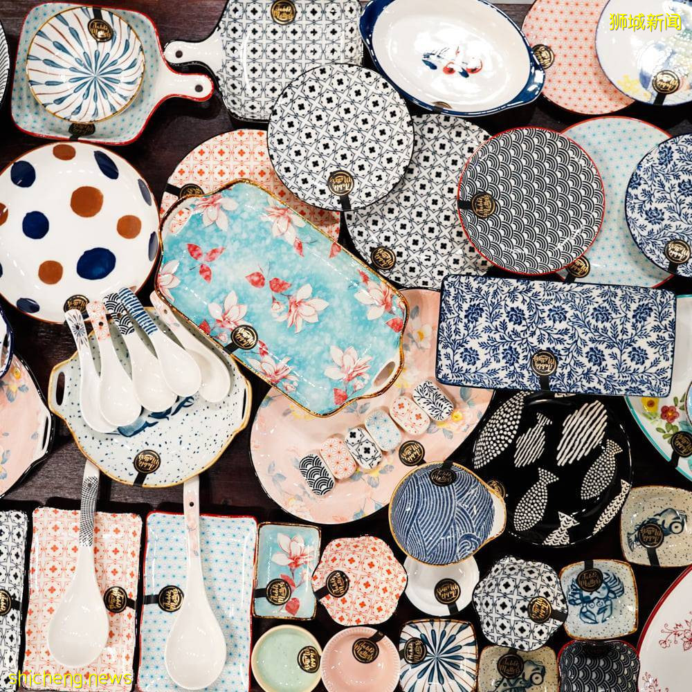 陶瓷店超值deal!88新币一箱,能装下你就拿走~超多个性瓷器快来挑选