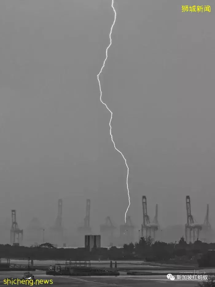 被稱爲全球“閃電之都”的新加坡　半小時內落下40道閃電