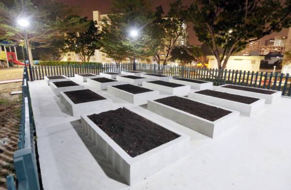 园圃乍看像墓地 老人家看了心里发毛