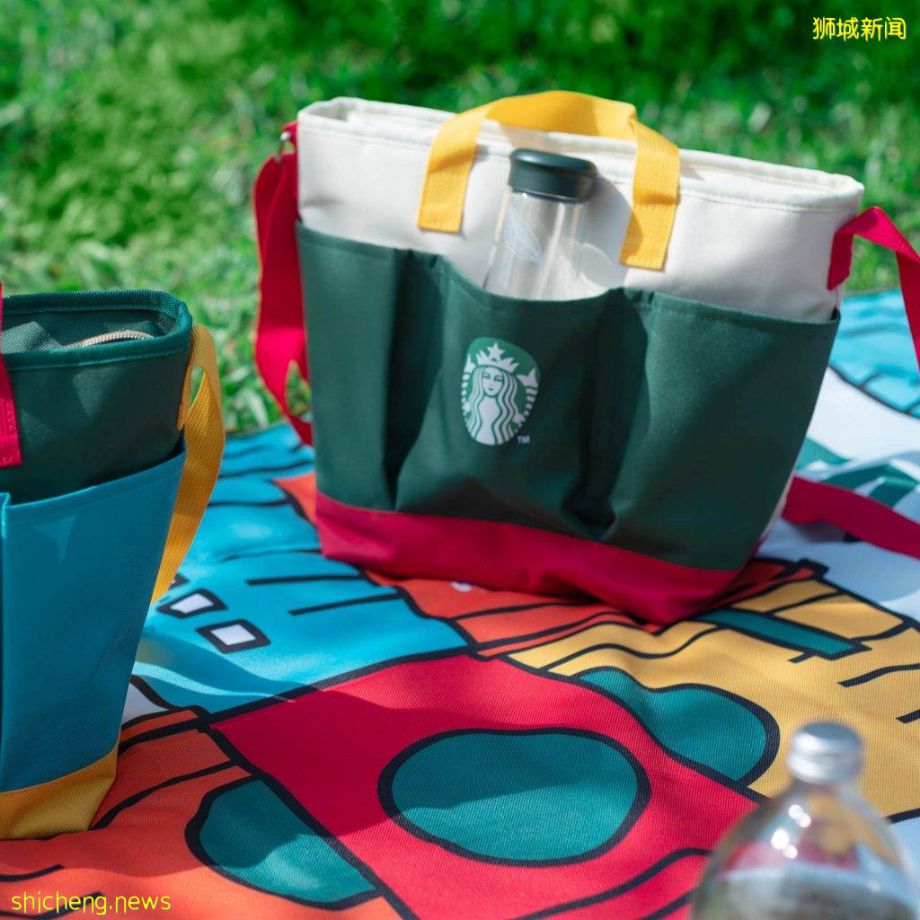 星巴克新品野餐包+野餐毯现已上市!色彩明快,一秒带给你阳光般的好心情☀️快去感受户外新鲜空气吧