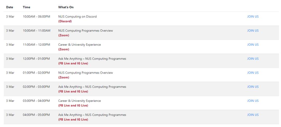 想要報考NUS嗎？這個線上校園開放日不要錯過