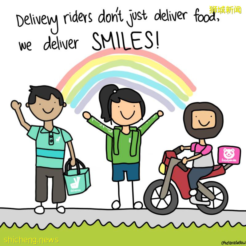 新加坡外賣小哥:你的外賣到了,請簽收一下