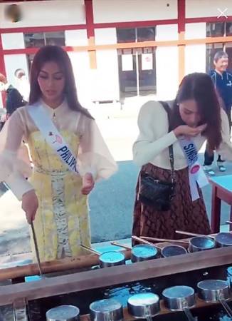 神社水池漱口被炮轰 美姐澄清为正确步骤