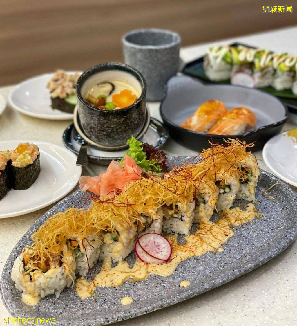 吃素新選擇‼首間素食壽司“Saute Sushi”🍣植物肉制成、口感味道佳👍小火車將食物送到你面前