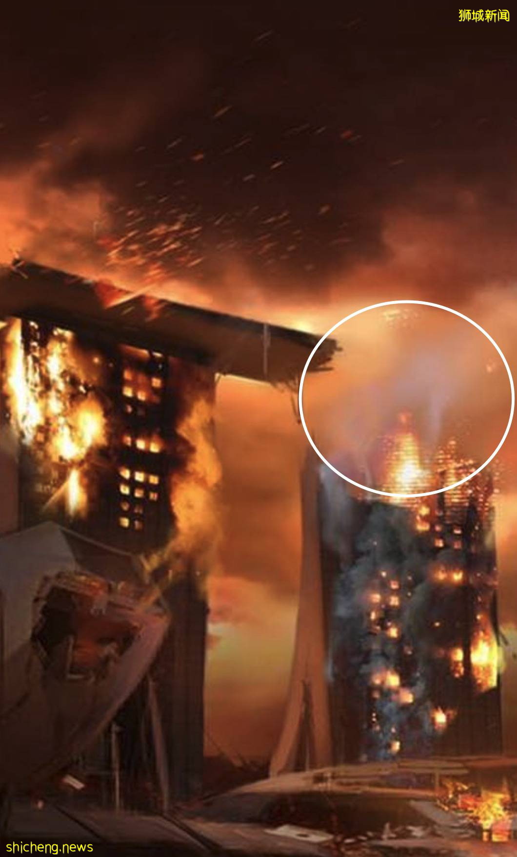 新加坡“遇襲”圖片遭瘋傳，驚現末日場景！魚尾獅斷頭、大樓被腰斬、市中心傾塌成廢墟