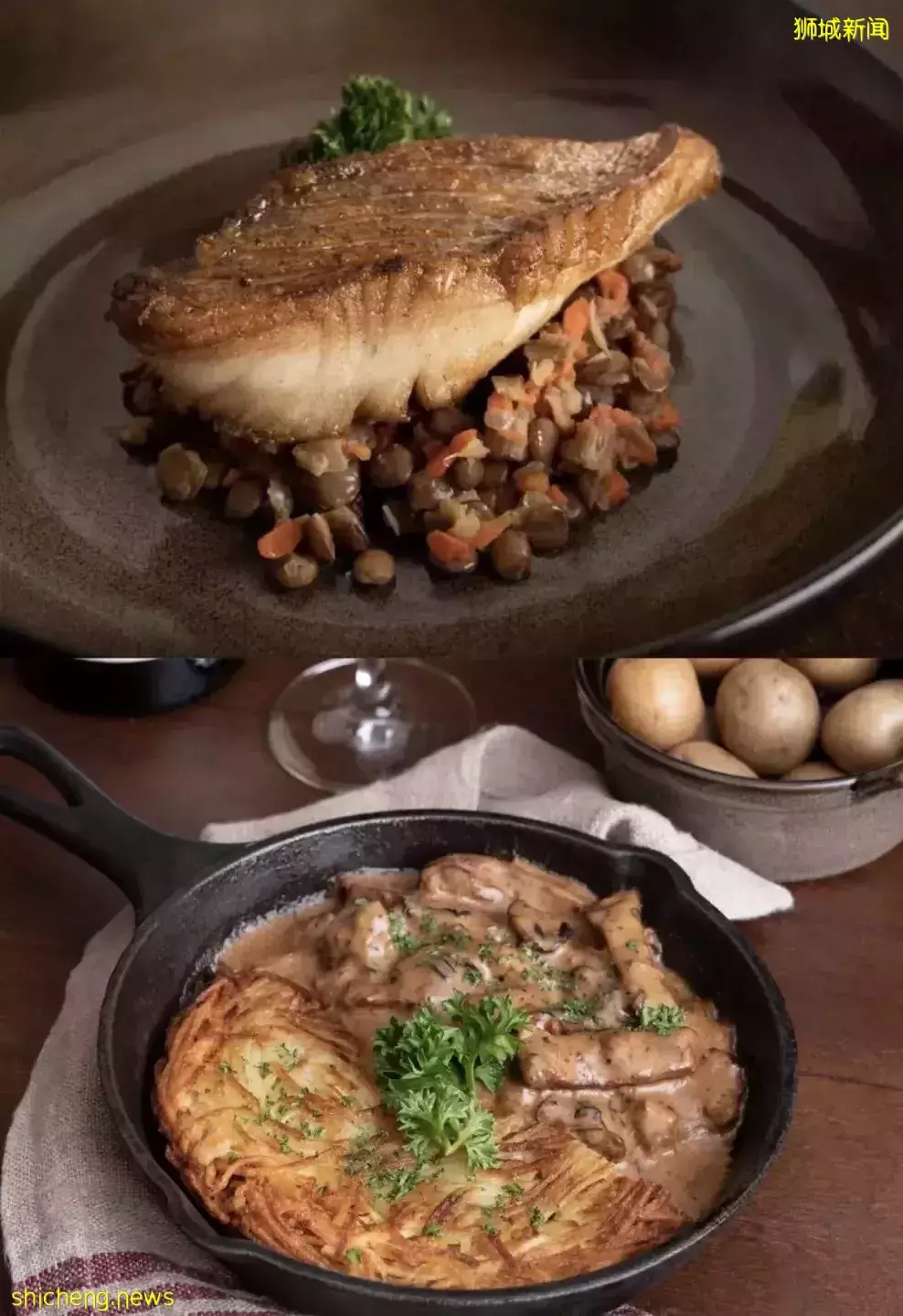 新加坡也能吃到会拉丝的瑞士芝士火锅啦!配上红酒和火腿,超满足