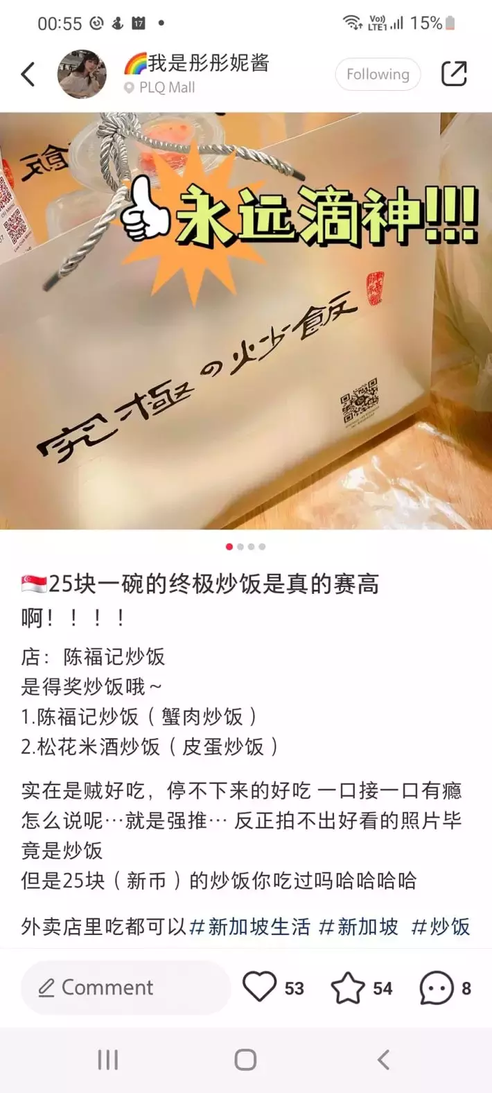 賣到25新幣/碗的神仙炒飯！新加坡炒飯界的頂流天花板【陳福記】重出江湖