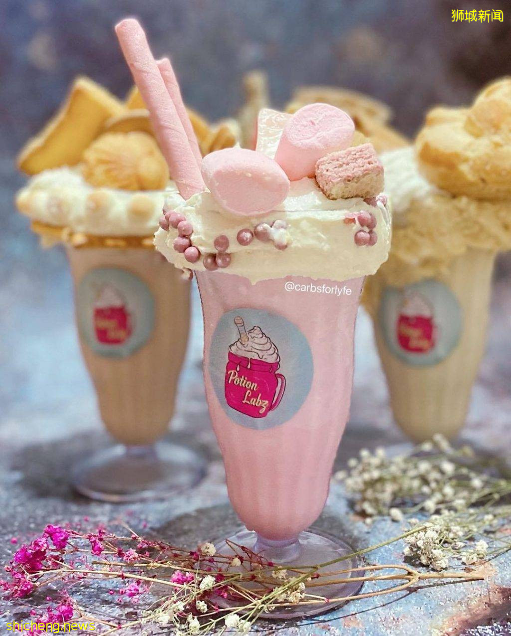 热量炸弹来袭!Potion Labz高颜值奶昔杯💣堆叠满满配料、缤纷色彩超诱人🌈每两星期换菜单