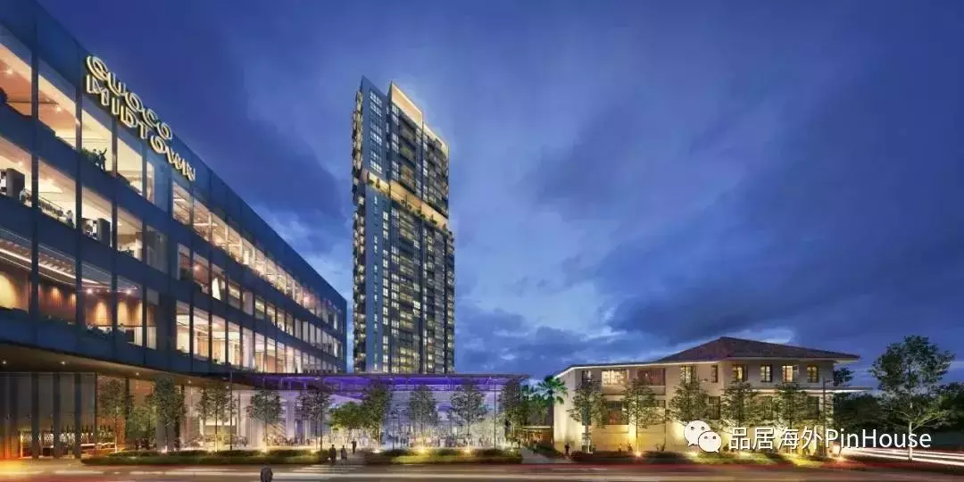 站在MIDTOWN MODERN的窗前,領略新加坡CBD武吉士的獨特魅力