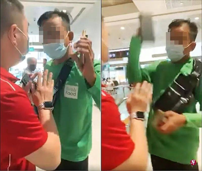 被指插队阿叔劝阻 送餐员爆粗摔电话