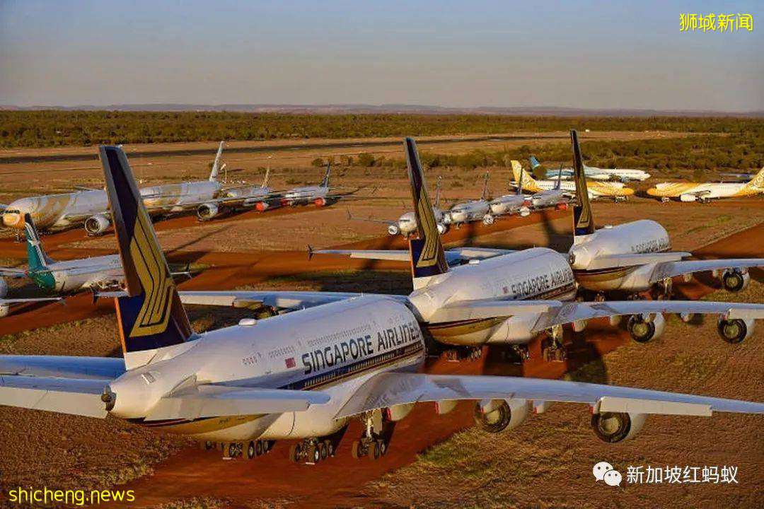 因疫情停飞在澳洲沙漠“休养”了一年多　新航A380终于回家啦