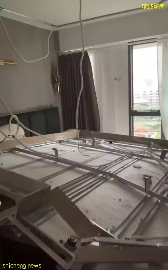 吓人!100公斤天花板突然砸下来!新加坡承包商赔1600新和解