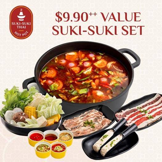 “泰”划算！Suki Suki泰式火锅10月份限定，午餐时间只需 S$9.90