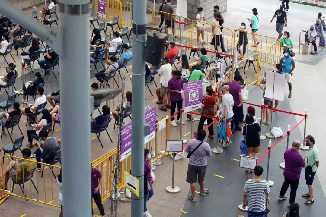 新加坡全島疫苗熱,民衆趕在2月14日前打追加劑