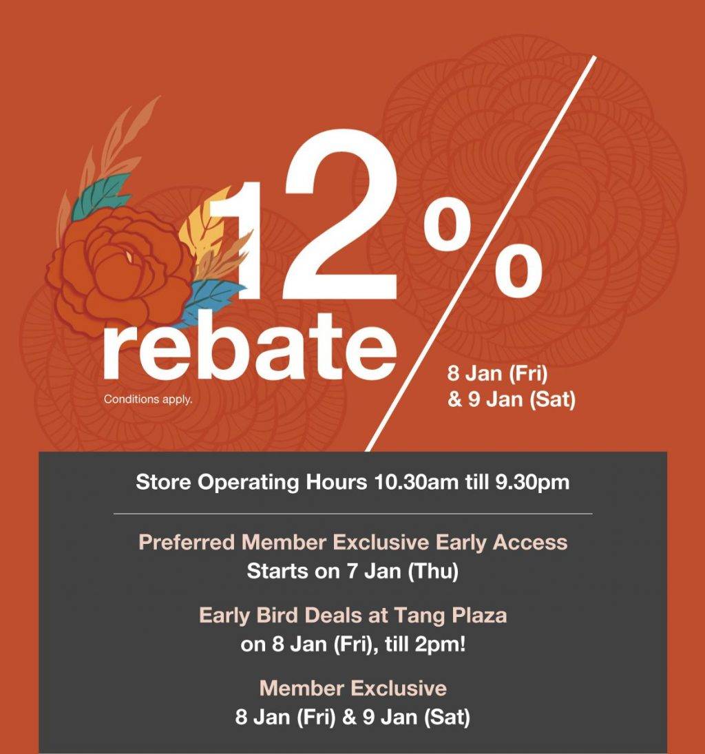 2021年開門紅!雅詩蘭黛專櫃套裝半價賣!250、120新幣禮券四處飛,還能疊加12%返現!TANGS 2021首個會員日來了