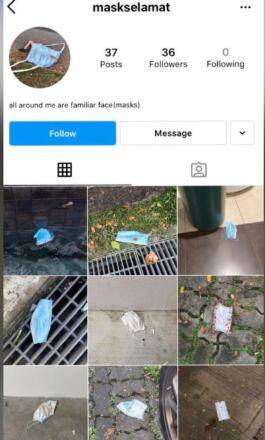 新加坡网友吐槽乱丢口罩,“不知道病毒可以在上面存活7天吗”