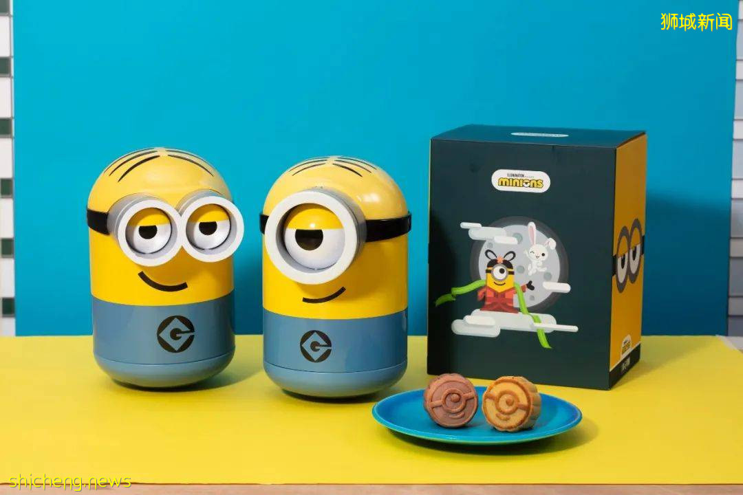 今年香港美心月餅首次推出Minions迷你兵團不倒翁月餅禮盒讓你嗨翻中秋
