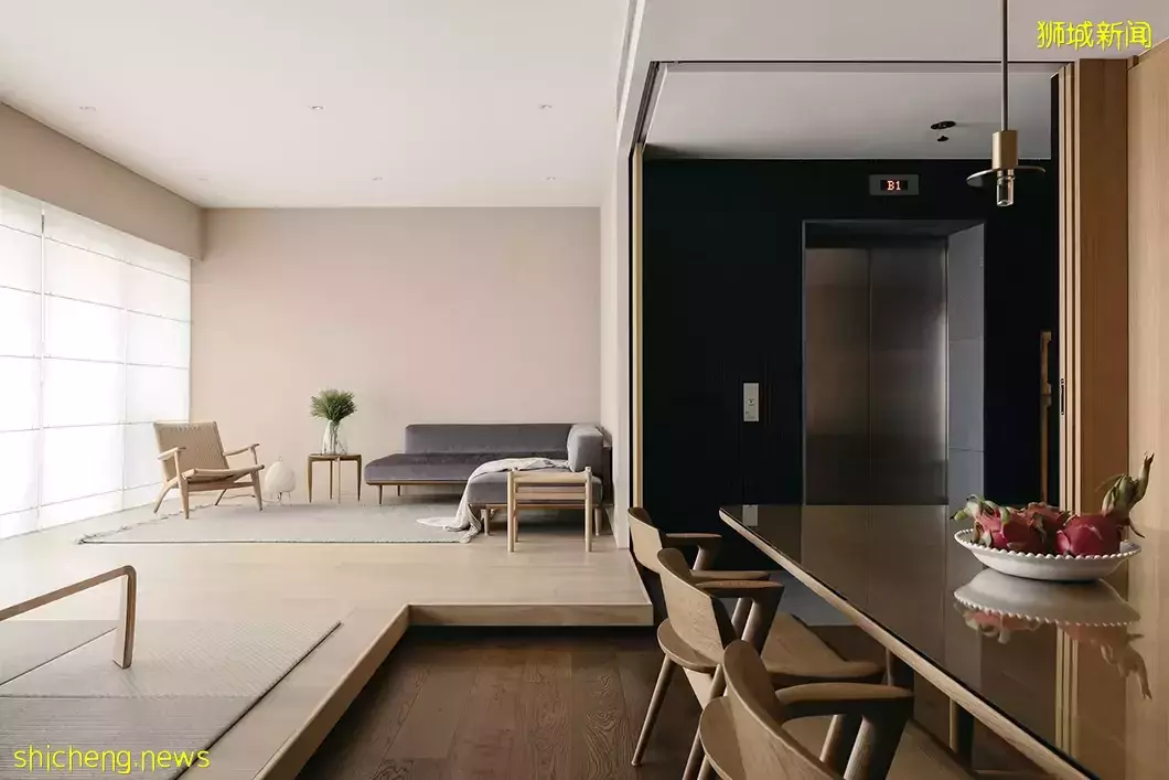新加坡Soleil公寓，原木色帶來的禅意，​Monocot Studio