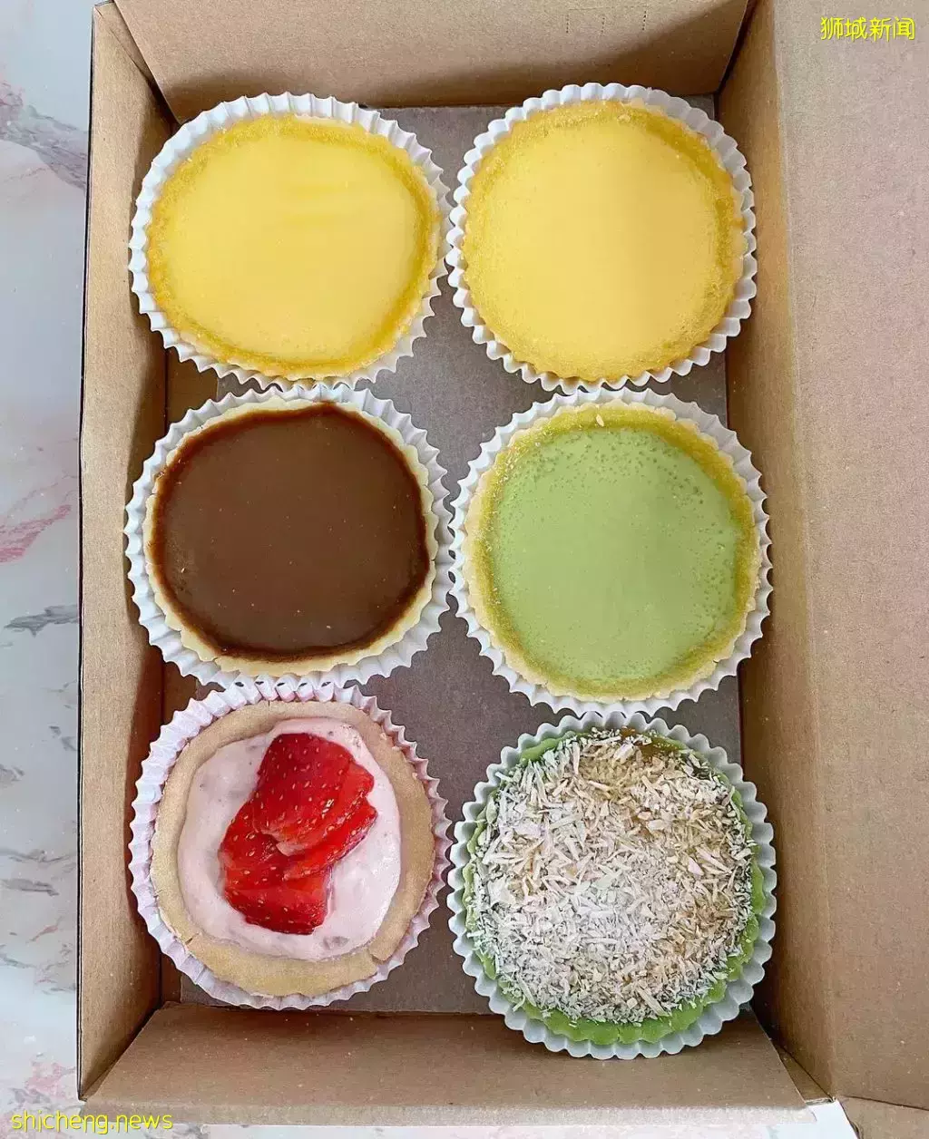 椰丝盖顶Ondeh Ondeh口味蛋挞！Flash Bakes酥脆挞皮+顺滑内馅+超多独特口味任选