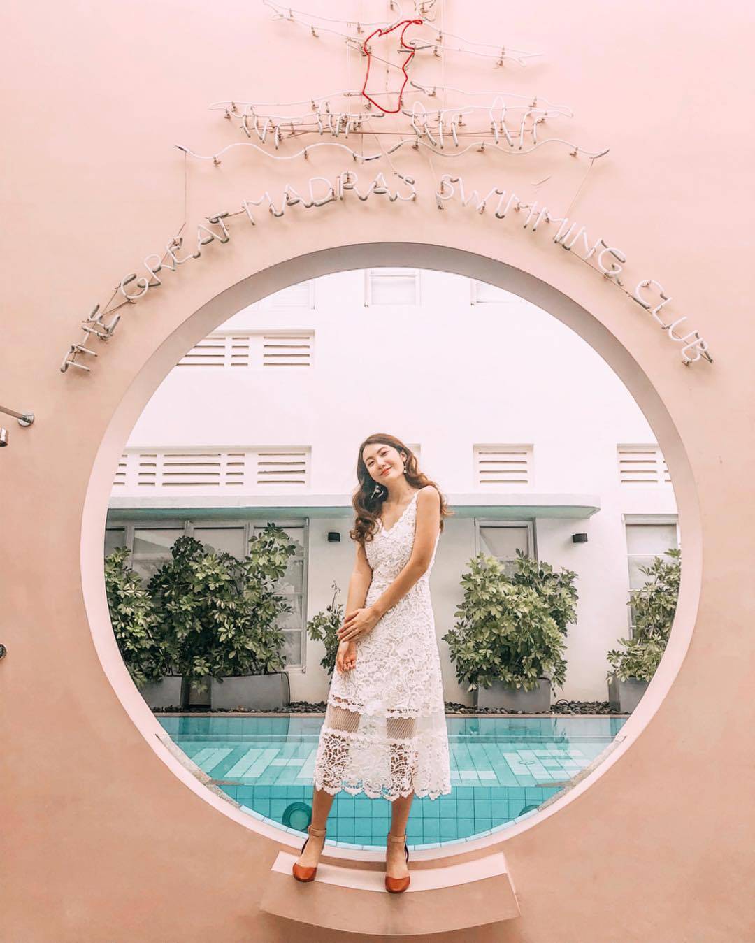 Ins風滿滿📷The Great Madras酒店複古時髦，泳池粉紅外牆超好拍⛱享受國外度假Feel☀