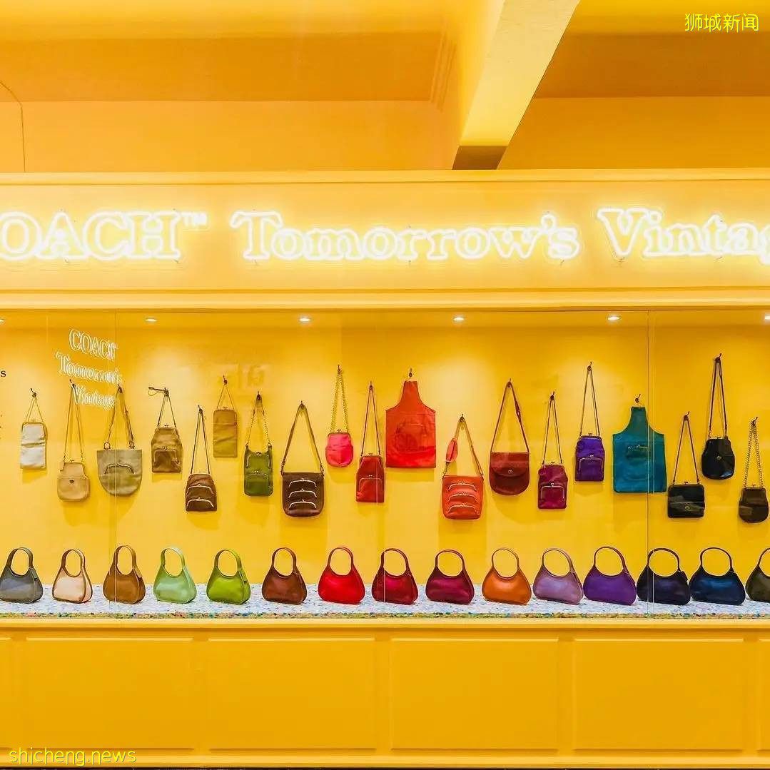 Coach复古黄色快闪店,年代感满满超有feel