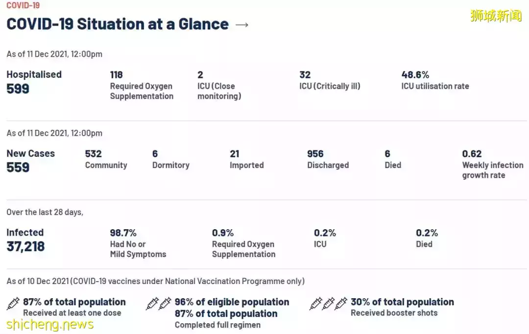 新增559确诊，6病逝；新加坡樟宜机场再有工作人员初步确诊奥密克戎病毒株