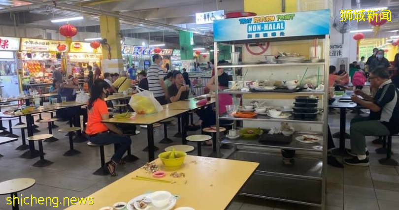 在新加坡小贩中心用餐后留下纸巾和食物残渣会被罚款吗?一文看懂