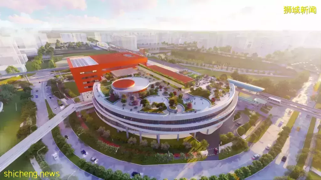 全新Punggol Town Hub即将建成，预计明年年中开业！设有超大美食中心&amp;图书馆