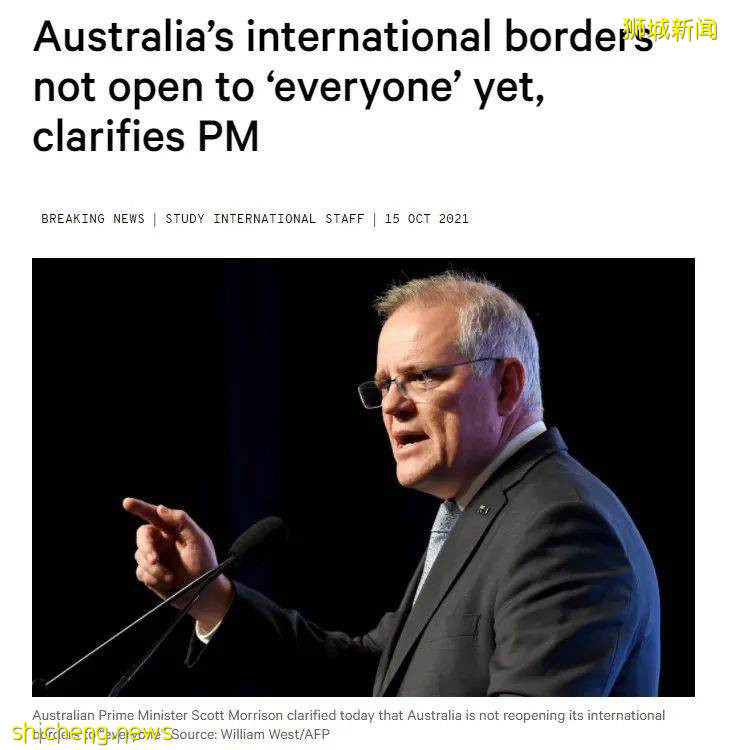 11月起完成疫苗接种旅客入境雪梨无须隔离;新航恢复往返雪梨航班