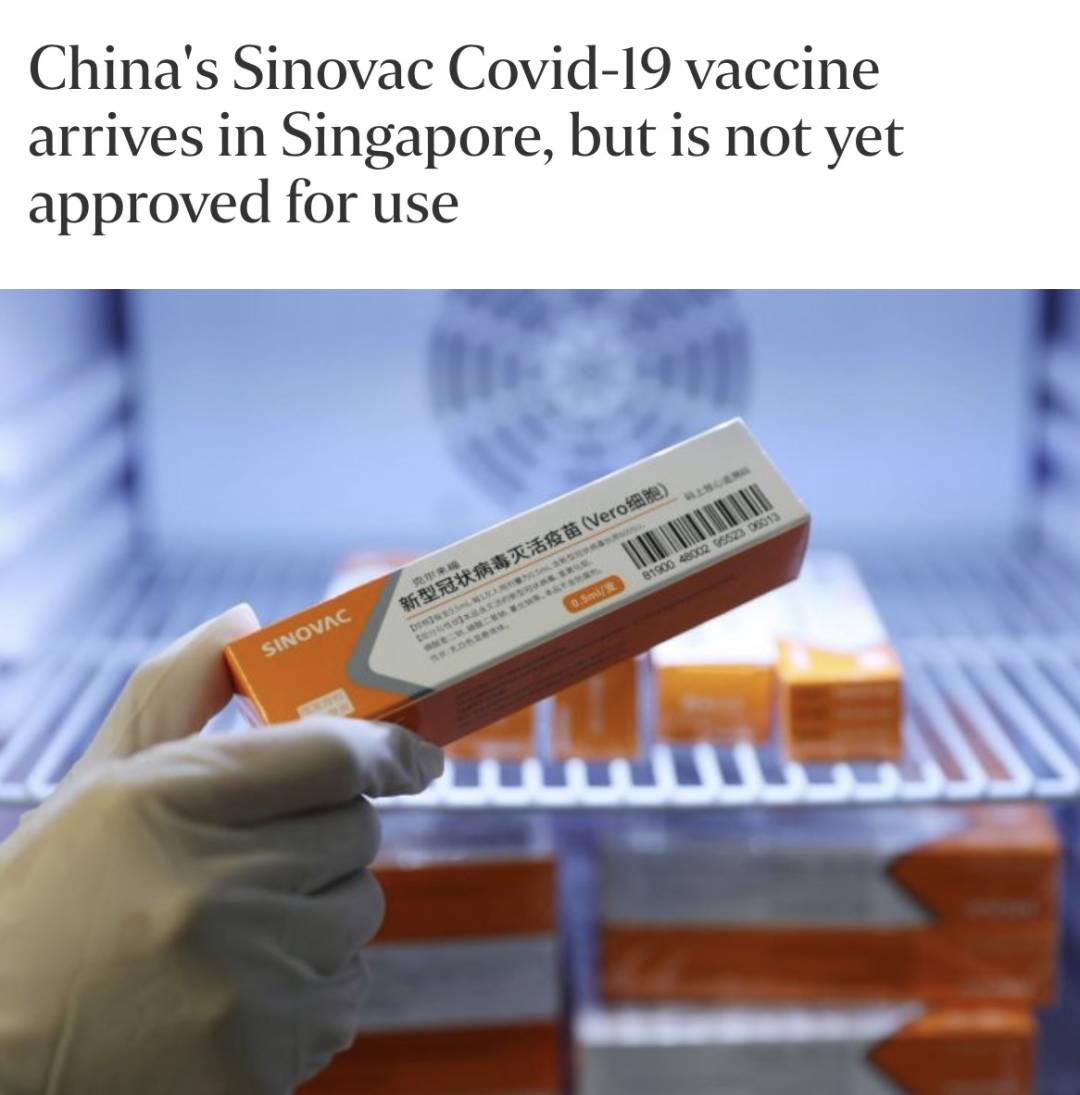 來了!首批中國疫苗抵達新加坡!部長官宣:第三階段將持續到疫苗生效
