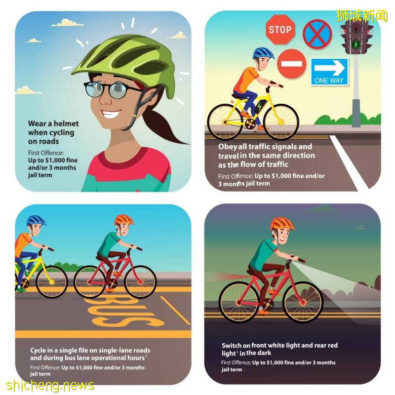 在新加坡骑自行车必须知道的8条行车规则！方式不对，小心罚款或坐牢哦