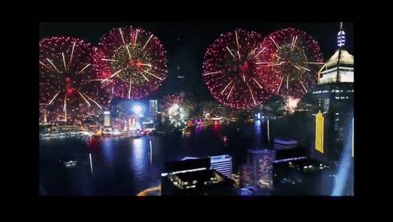 2021年第一個最美瞬間!新加坡全島煙火秀