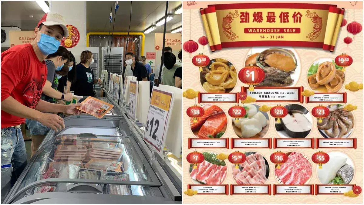 新年特賣會批發價提供 $1 元鮑魚、上等肉類等 (直到1月30日)
