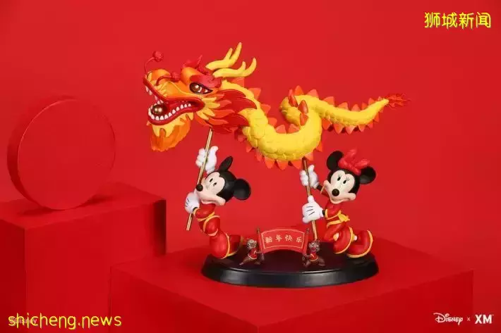 滨海湾花园全新迪士尼春节主题展!4m高的米奇、限量春节主题手办
