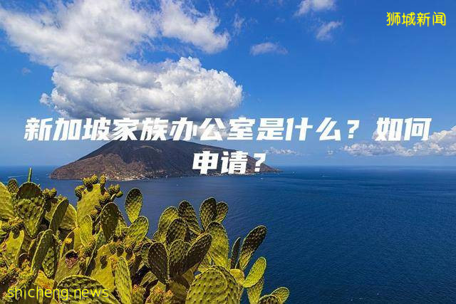 新加坡家族辦公室是什麽?如何申請