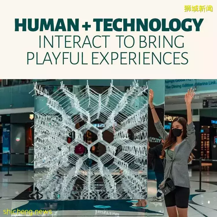 Marina Square全新免費展覽，打造可互動多感官裝置！螢光藍立方體好漂亮😍