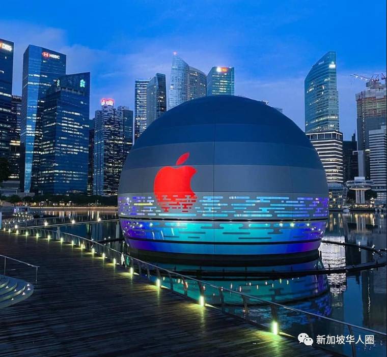 新加坡水上的苹果专卖店!9月10日正式开幕,需提前预约参观