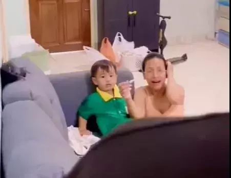 越堤族VTL回國 給妻小驚喜 妻子卻驚嚇 跌坐在地