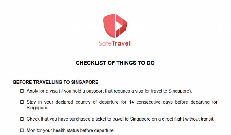 新加坡Air Travel Pass 申請流程